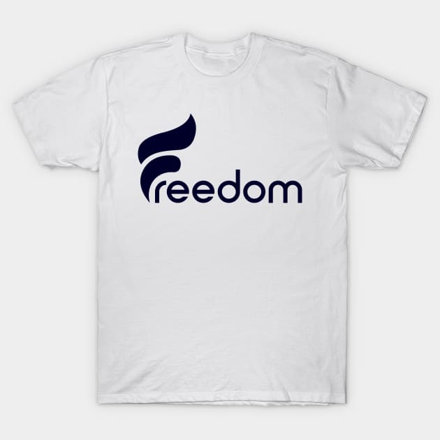 Freedom typo design T-Shirt by Choulous79